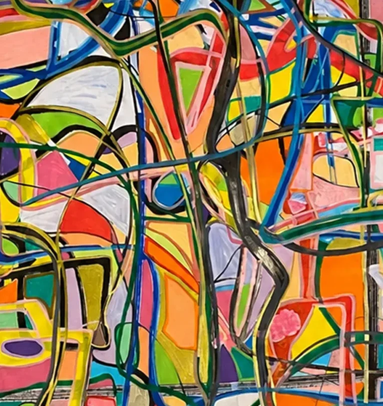 Surface detail of Color Grid Current