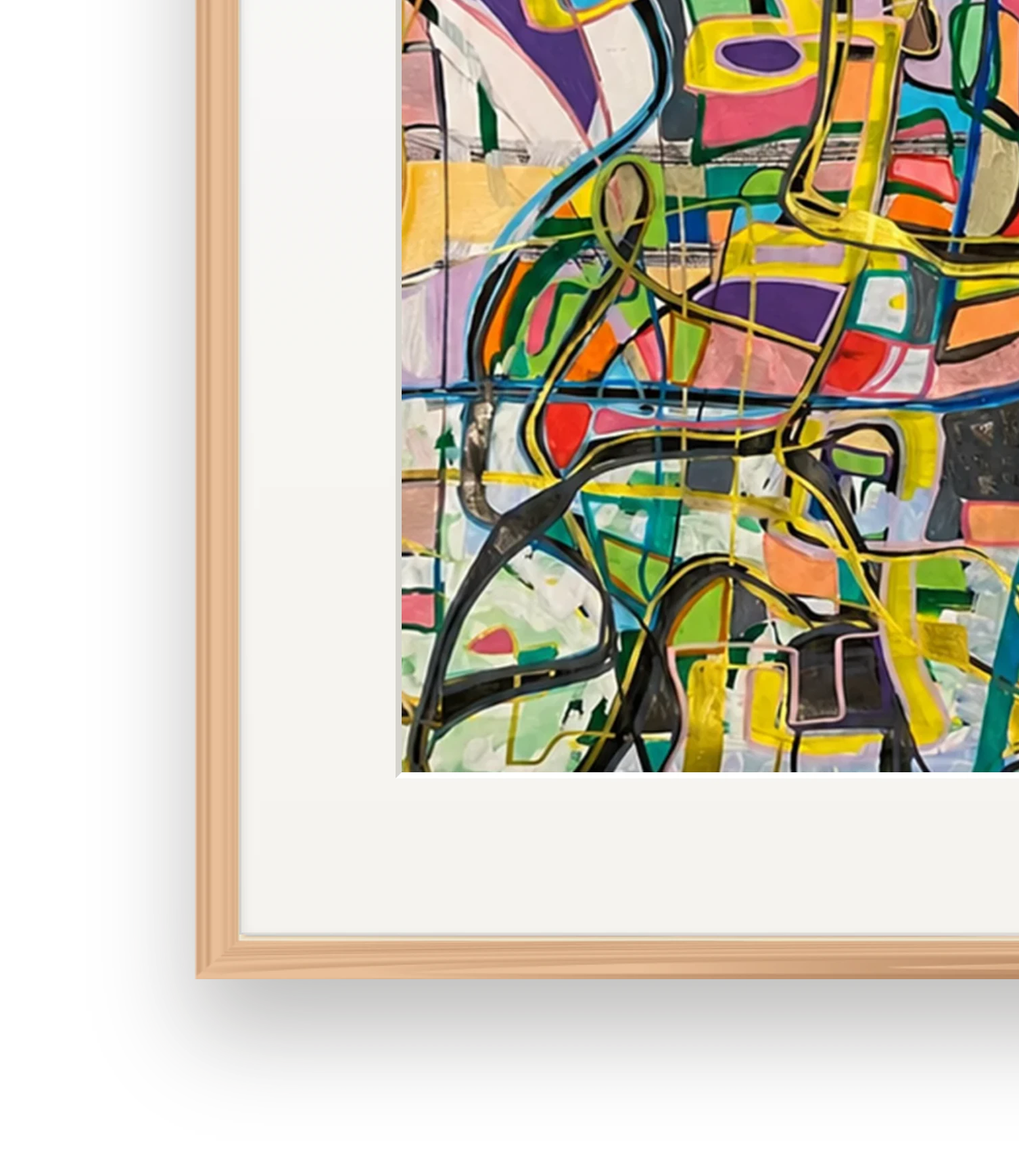Frame and passepartout detail of Color Grid Current