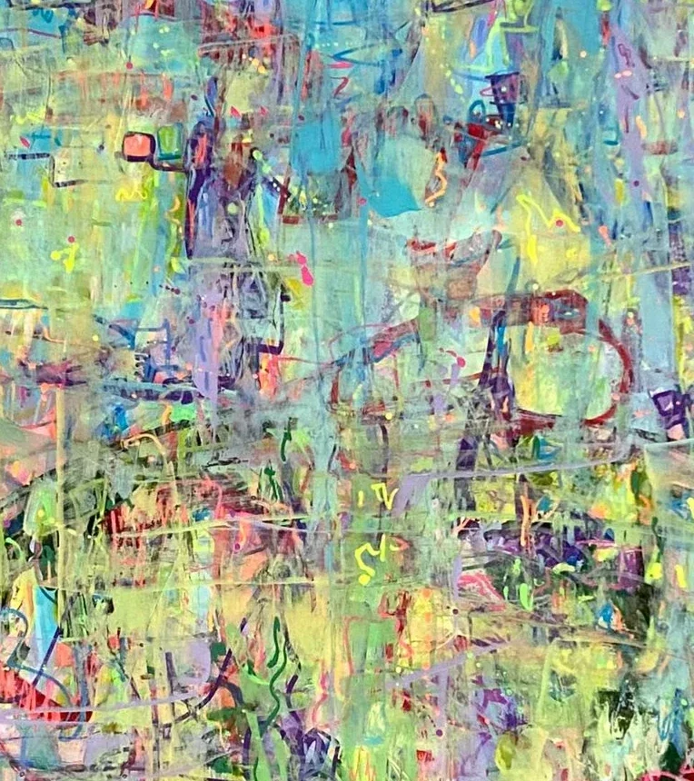 Oberflächendetail von Iridescent Field