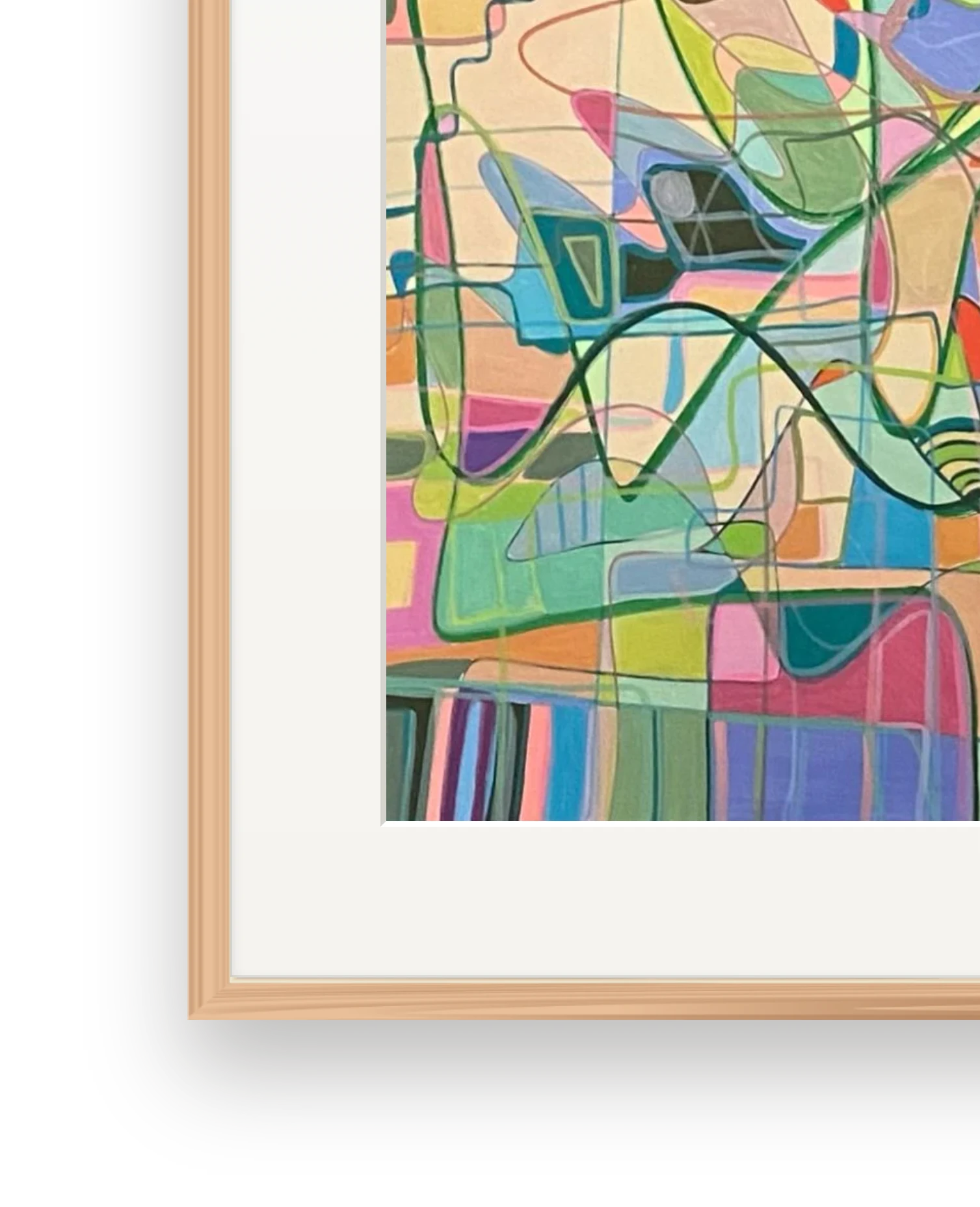 Frame and passepartout detail of Soft City