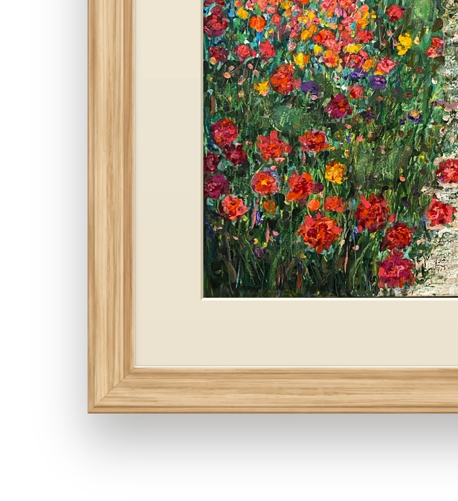 Frame and passepartout detail of The Field Opens